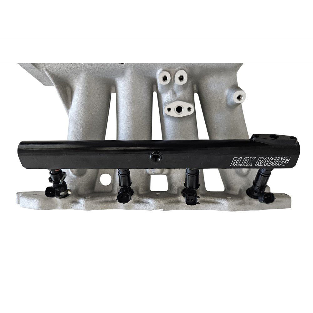 BLOX Racing XTREME Aluminum B-Series Fuel Rail Black - GARAGE SALE