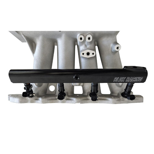 BLOX Racing XTREME Aluminum B-Series Fuel Rail Black - GARAGE SALE