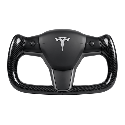 Yoke Full Carbon Fiber Steering Wheel for Tesla Model 3 / Y【Style 29】
