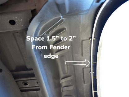 Fender-Well “Ghost” LED Light Kit – 4-Piece, Fits U.S. Full-Size Trucks w/ Plastic Liners, IP68, T52 Aluminum