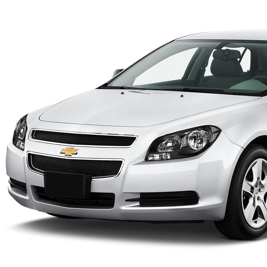 08-12 CHEVY MALIBU BLACK HOUSING CLEAR CORNER HEADLIGHTS HEADLAMPS ASSEMBLY