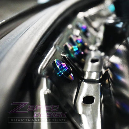 ZSPEC Stage-2 Dress Up Bolts® Fastener Kit for '14-18 BMW 340i F34 3.0T, Titanium