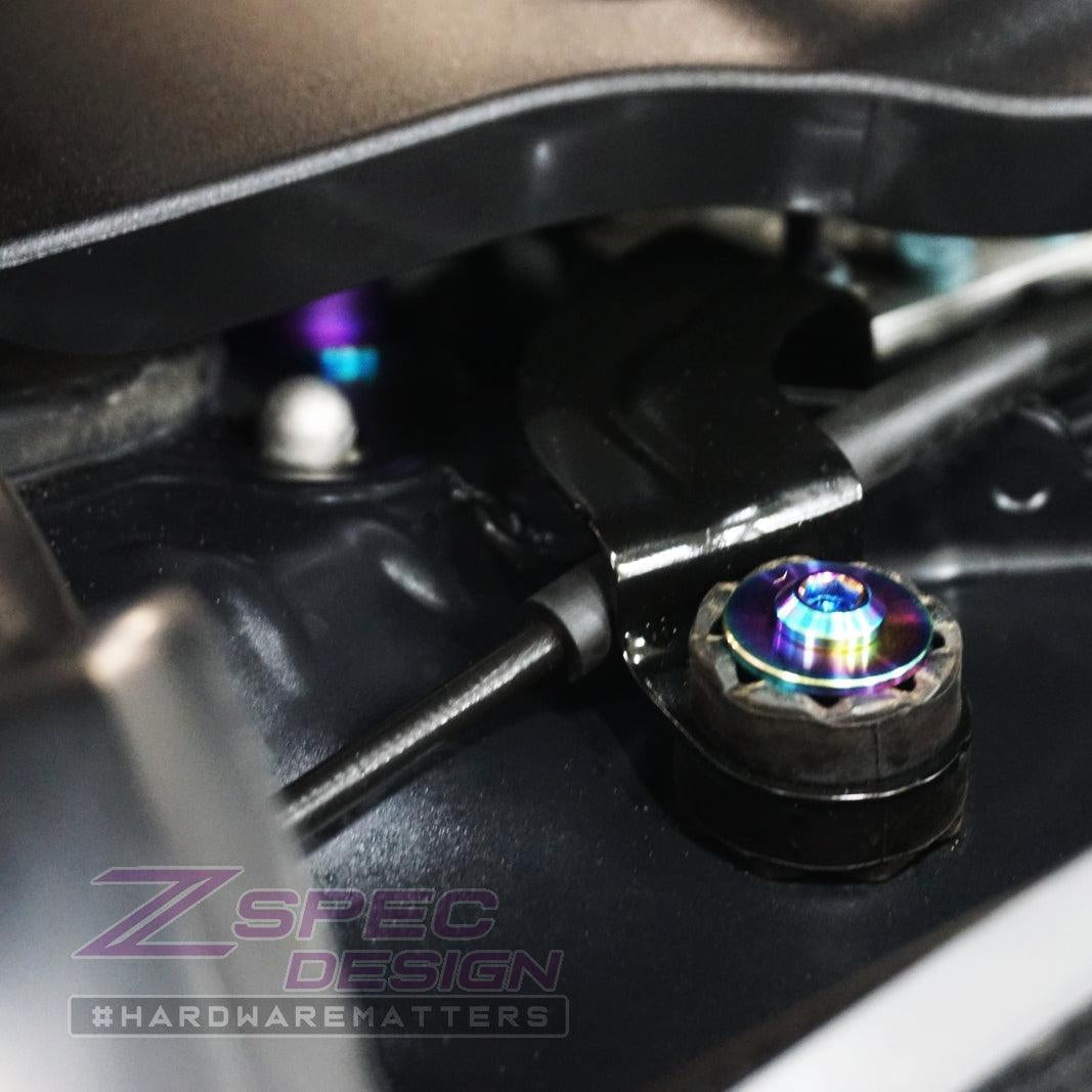 ZSPEC Stage-2 Dress Up Bolts® Fastener Kit for '14-18 BMW 340i F34 3.0T, Titanium