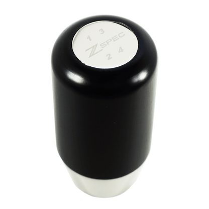 ZSPEC Shift Knob, M10-1.5, Delrin & Stainless, 4-Speed Shift Pattern Coin