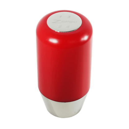 ZSPEC Shift Knob, M8-1.25, Delrin & Stainless, 4-Speed Shift Pattern Coin