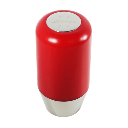 ZSPEC Shift Knob, M12-1.25, Delrin & Stainless, 4-Speed Shift Pattern Coin
