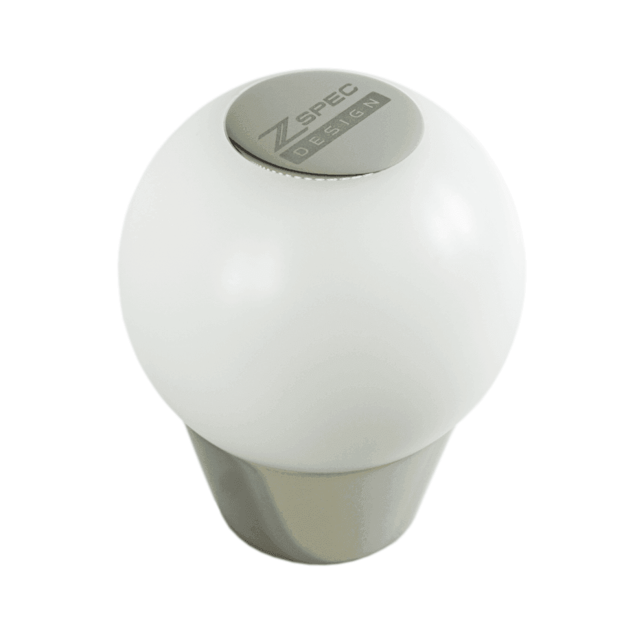 ZSPEC Shift Knob, M12-1.25, Delrin & Stainless, 6-Speed Shift Pattern Coin