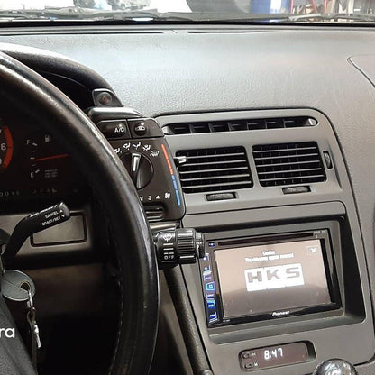 ZSPEC LHD Double-Din Radio Bezel w/Brackets for '90-99 Nissan Z32 300zx