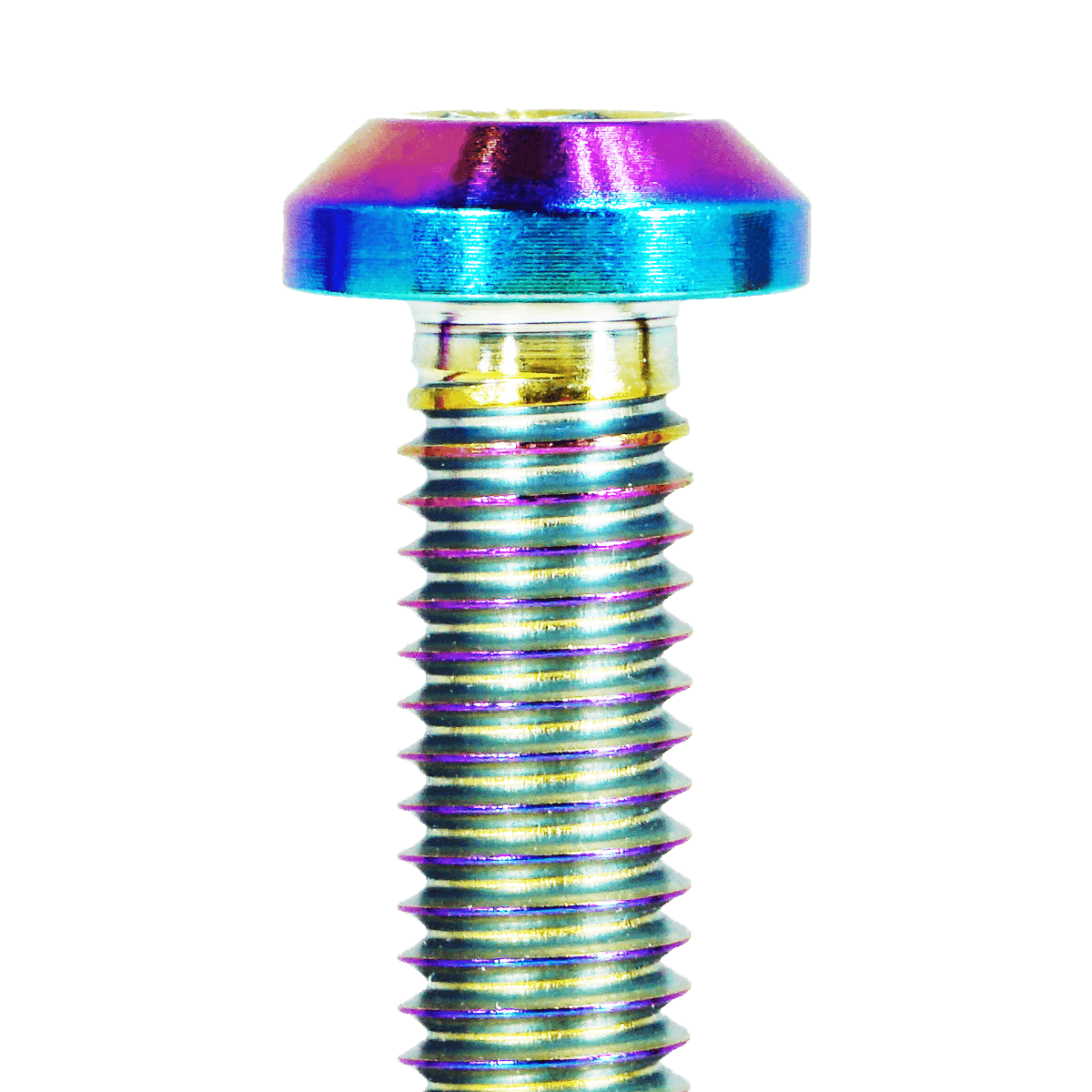 ZSPEC M6-1.0x35mm Dress Up Bolt® Fastener, Angled Head, Titanium Grade-5, Per Each