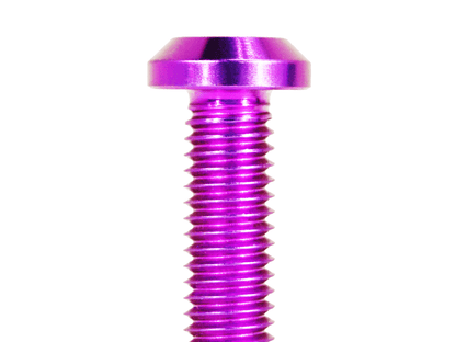ZSPEC M8-1.25x35mm Dress Up Bolt® Fastener, Angled Head, Titanium Grade-5, Per Each