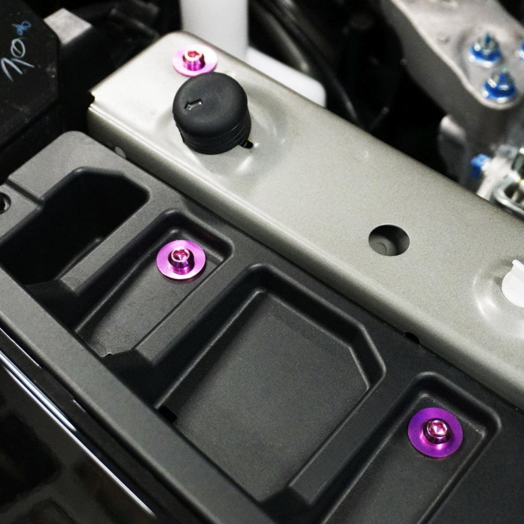 ZSPEC Stage-3 Dress Up Bolts® Fastener Kit for '23+ Mitsubishi Mirage, Titanium
