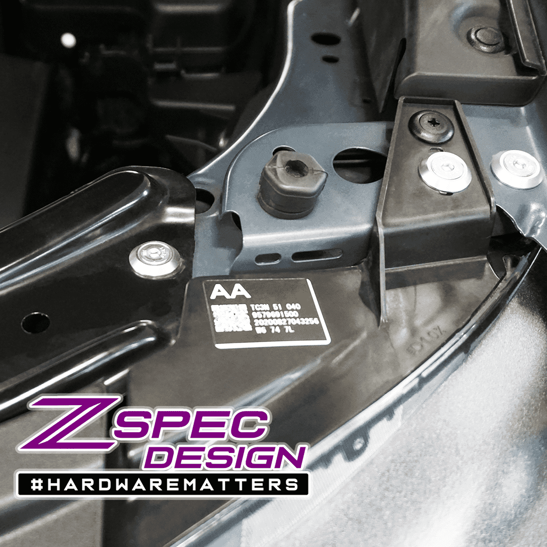 ZSPEC Stage-2 Dress Up Bolts® Fastener Kit for '16-23 Mazda CX-9, Stainless & Billet