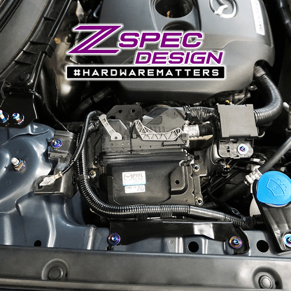 ZSPEC Stage-1 Dress Up Bolts® Fastener Kit for '17-23 Mazda CX-5, Titanium