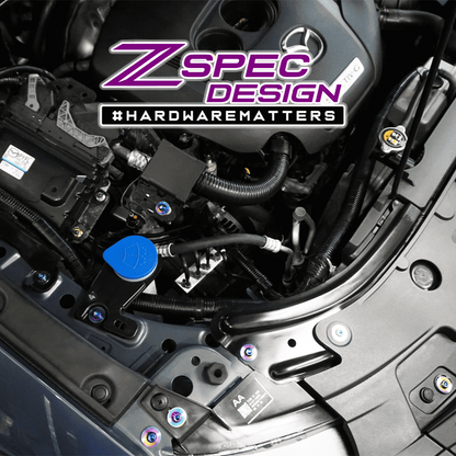 ZSPEC Stage-1 Dress Up Bolts® Fastener Kit for '16-23 Mazda CX-9, Titanium