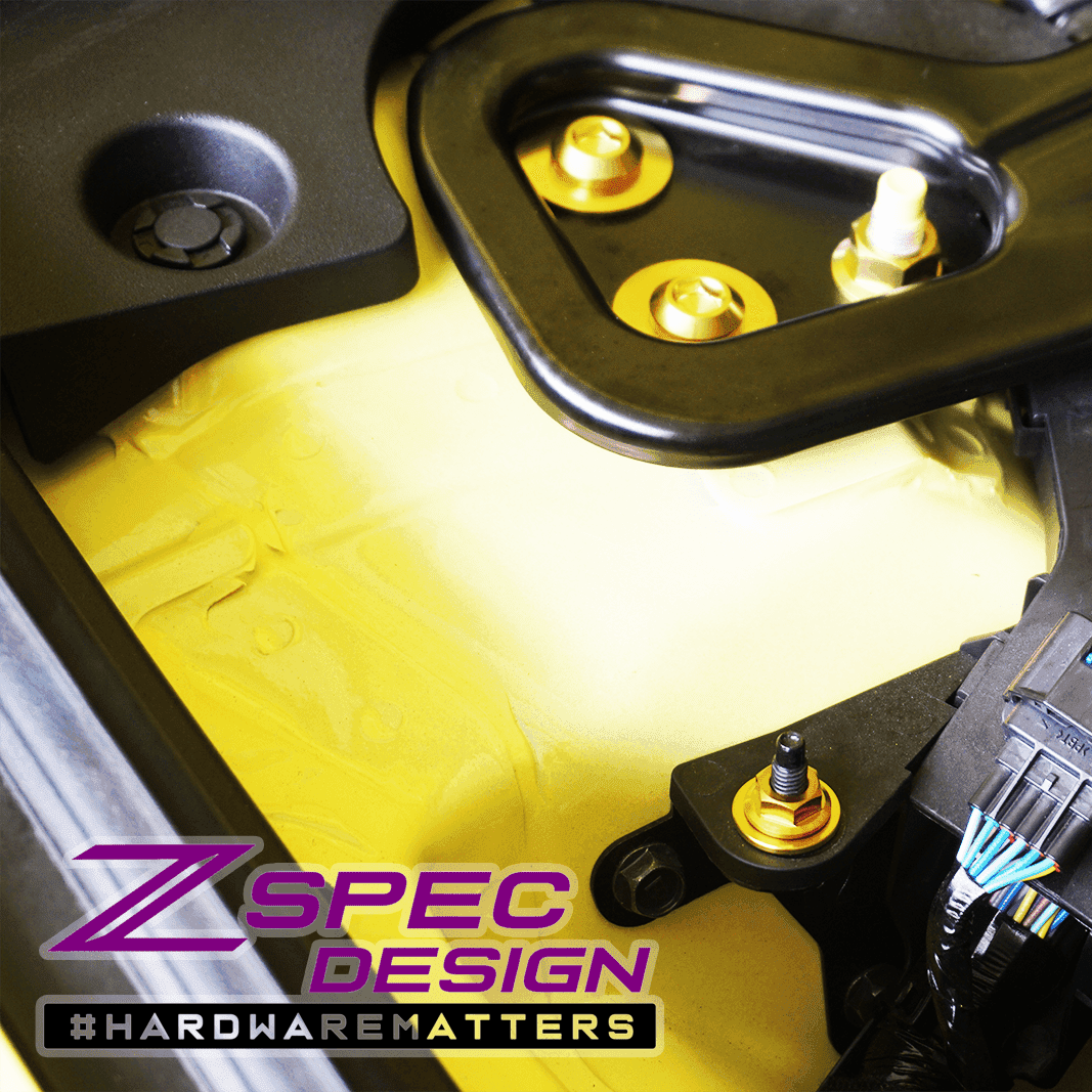ZSPEC Stage-2 Dress Up Bolts® Hardware Kit for Nissan Z RZ34, Titanium & Billet