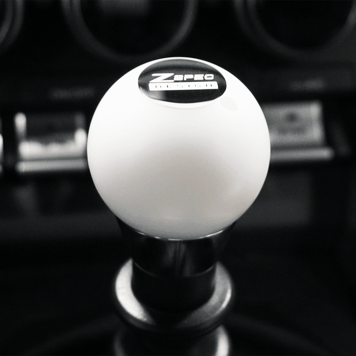 ZSPEC Shift Knob, M10-1.5, Delrin & Stainless, 6-Speed Shift Pattern Coin