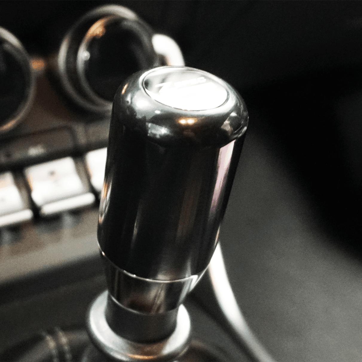ZSPEC Shift Knob, M10-1.5, Delrin & Stainless, 6-Speed Shift Pattern Coin