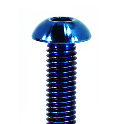 ZSPEC Button-Head Body Kit Fastener, M5x25mm w/ Well Nut, Titanium, per Each