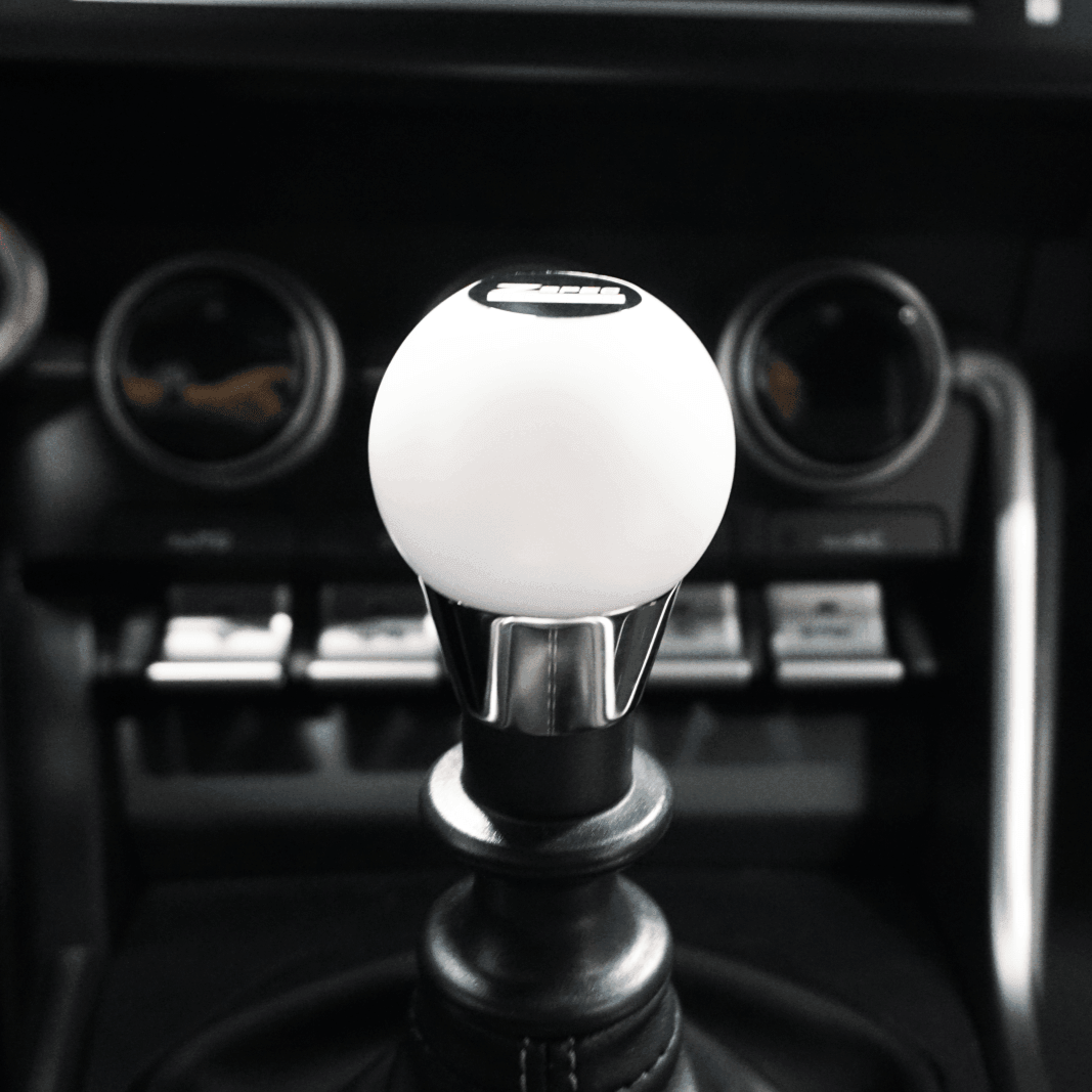 ZSPEC Shift Knob, M12-1.25, Delrin & Stainless, 4-Speed Shift Pattern Coin
