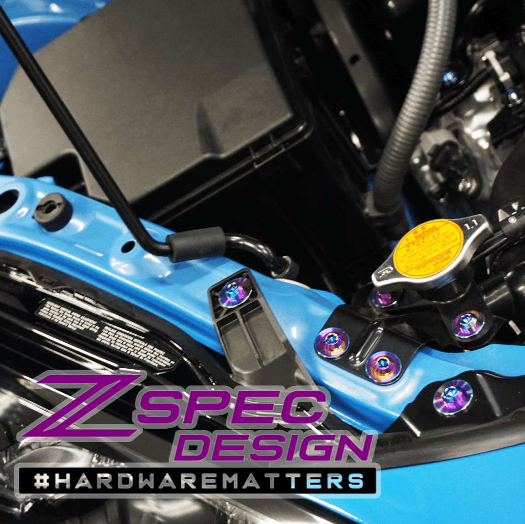 ZSPEC Stage-3 Dress Up Bolts® Fastener Kit for '22+ Toyota GR86 & Subaru BRZ, Titanium