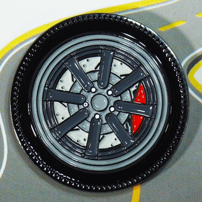 ZSPEC Wheel Pin - JDM Classic Design - great for Lapels, Hats, Backpacks